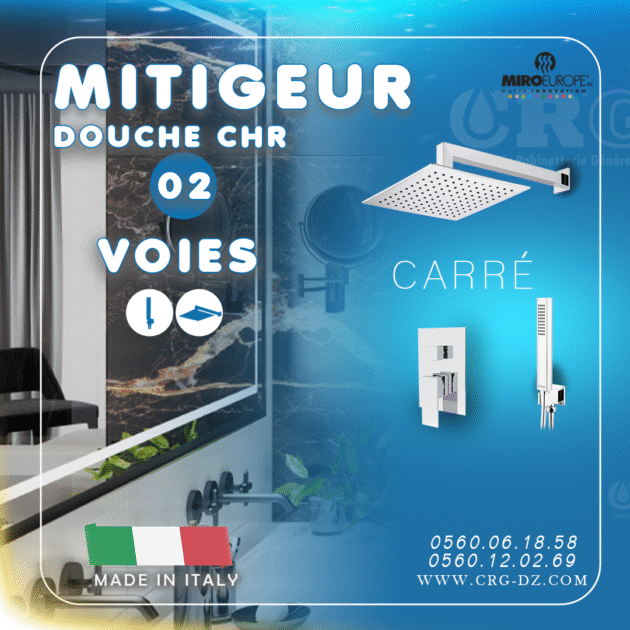 Mitigeur douche carré chr 2 voies
