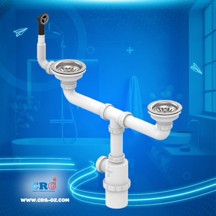 siphon 02 bacs basket a-t/p rond