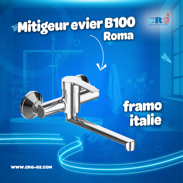 Mitigeur evier mural b100 milano