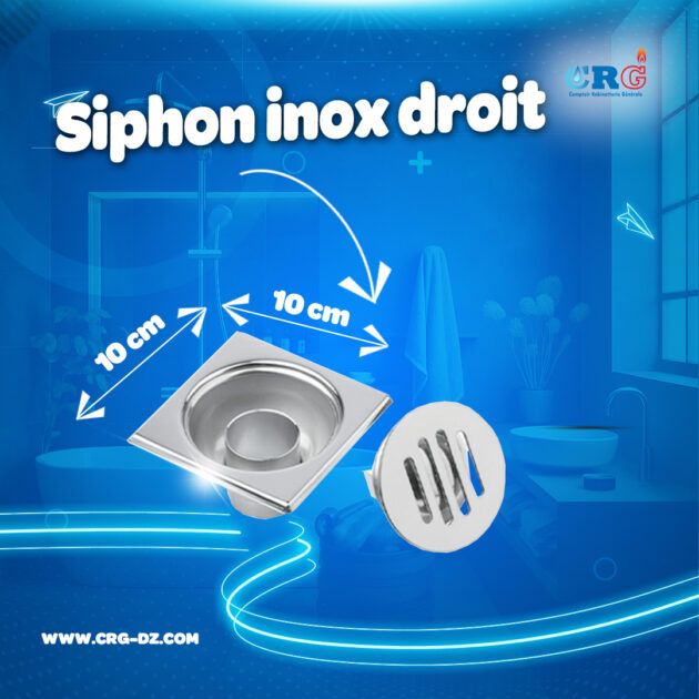 Siphon inox droit