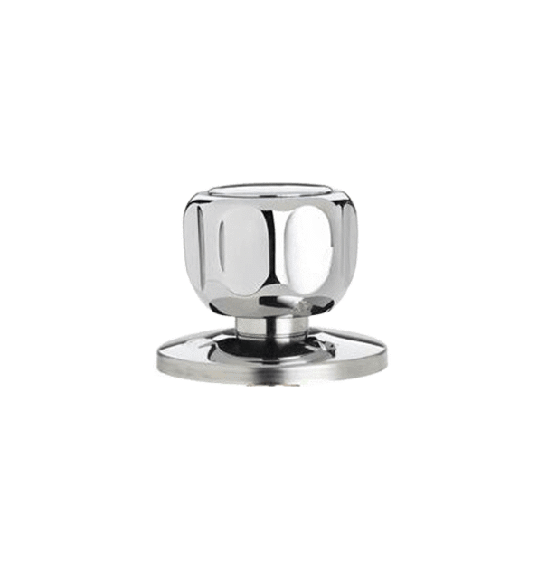 Poignée rond rouge vanne encastrée