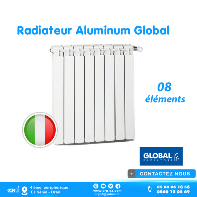 Radiateur Aluminum Global 08 éléments