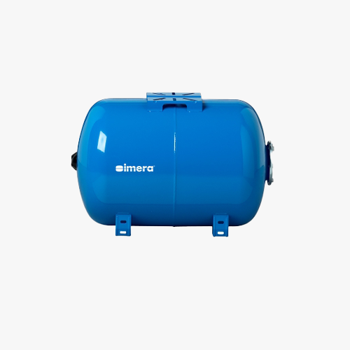 Vase surpresseur 50 litres  horizontale bleu imera