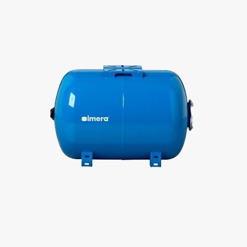 Vase surpresseur 50 litres  horizontale bleu imera