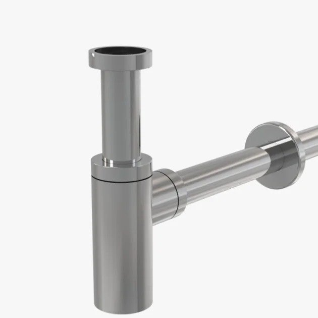 Siphone lavabo rond sans bonde alca