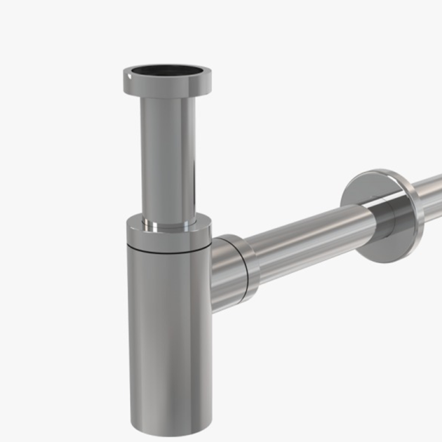 Siphone lavabo rond sans bonde alca