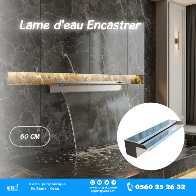 Lame d'eau Encastrer  60 cm