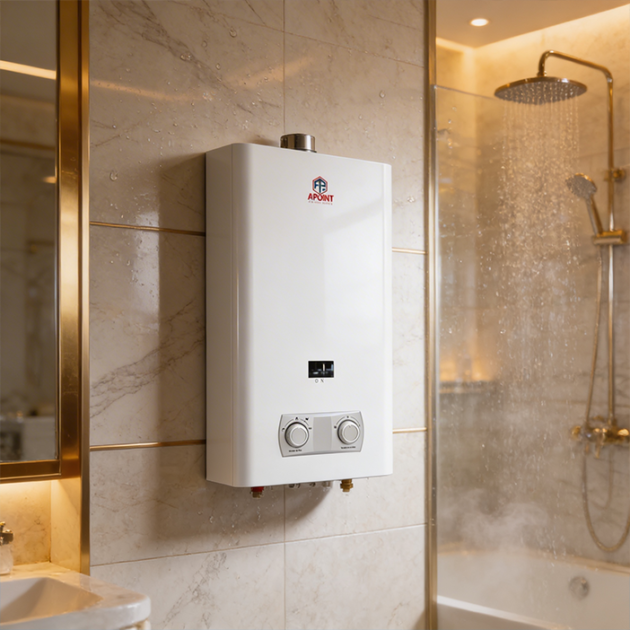 Chauffe bain flamme bleu